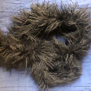 Black Mongolian Lamb SCARF